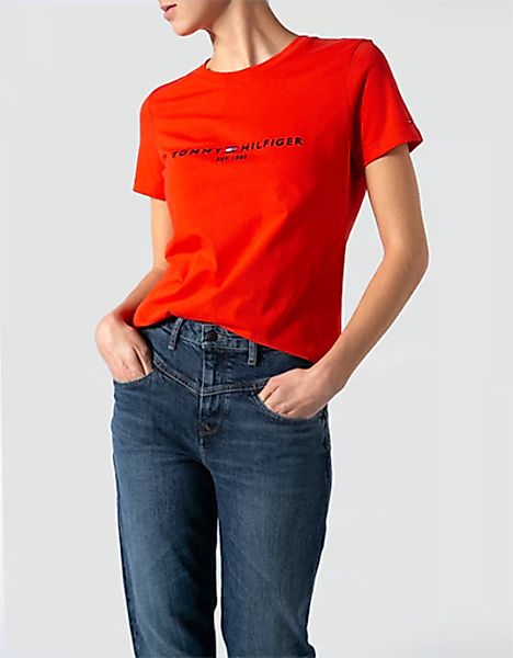 Tommy Hilfiger Damen T-Shirt WW0WW28681/SNF günstig online kaufen
