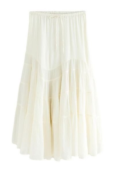 Next Midirock Gestufter Boho-Midirock aus 100 % günstig online kaufen