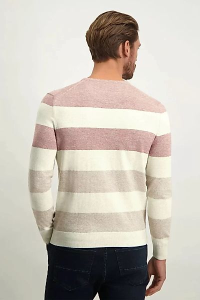 State Of Art Pullover Streifen Beige - Größe 3XL günstig online kaufen