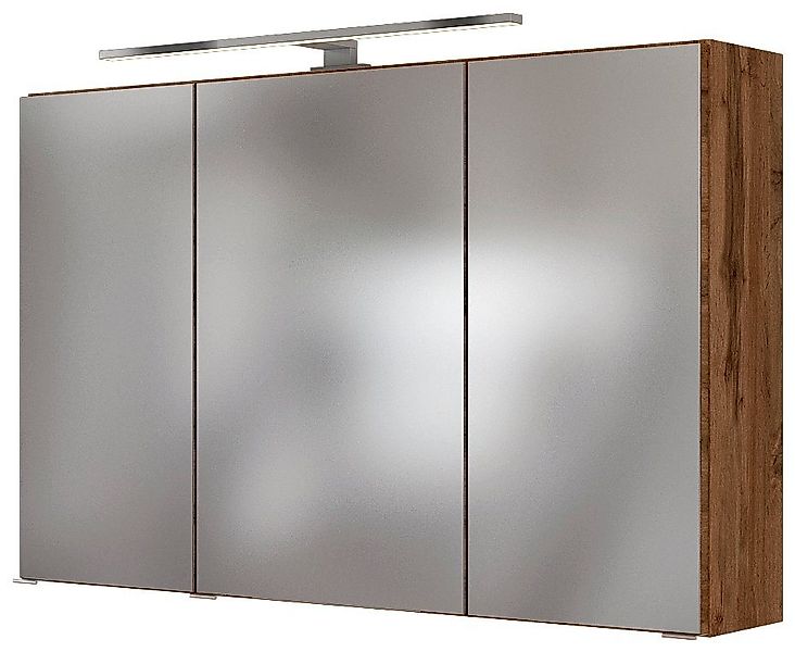 welltime Spiegelschrank Baabe Breite 100 cm, mit 3D-Effekt, dank 3 Spiegelt günstig online kaufen