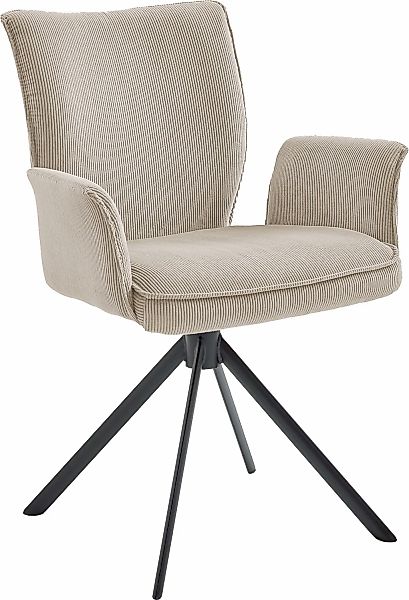 NIEHOFF SITZMÖBEL Esszimmerstuhl () 2er Set, Bezug Cord, Stativgestell mit günstig online kaufen