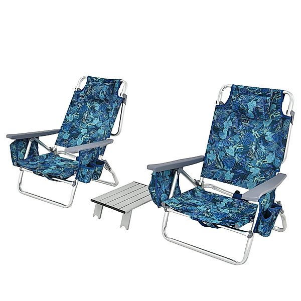 KOMFOTTEU Campingstuhl Strandstuhl (Set, 2 St), günstig online kaufen