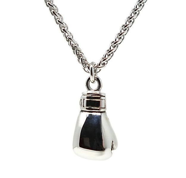 DALMARO Edelstahlkette Lederkette Edelstahl 316 BOXING GLOVE, Herren Biker günstig online kaufen