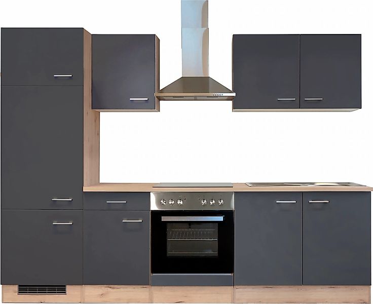 Flex-Well Küchenzeile "Morena" wahlweise mit E-Geräten, Gesamtbreite 270 cm günstig online kaufen