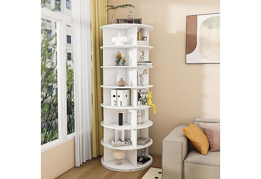 OKWISH Schuhschrank Regal 60x60x161 cm 360° drehbar für 28 Paar Schuhe – pl günstig online kaufen