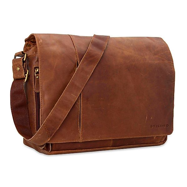 STILORD Laptoptasche "Elias" Echtleder Herren Umhängetasche günstig online kaufen