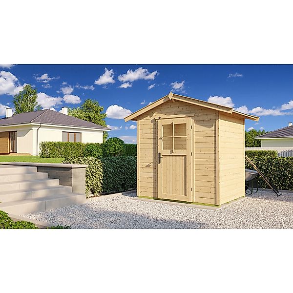 Weka Holz-Gartenhaus Gartenhaus 223 Satteldach Unbehandelt 178 cm günstig online kaufen