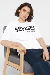 SENSES.THE LABEL Rundhalsshirt aus Baumwolle günstig online kaufen