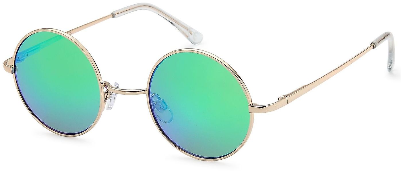 styleBREAKER Sonnenbrille Sonnenbrille mit kleinen runden Gläsern und Metal günstig online kaufen