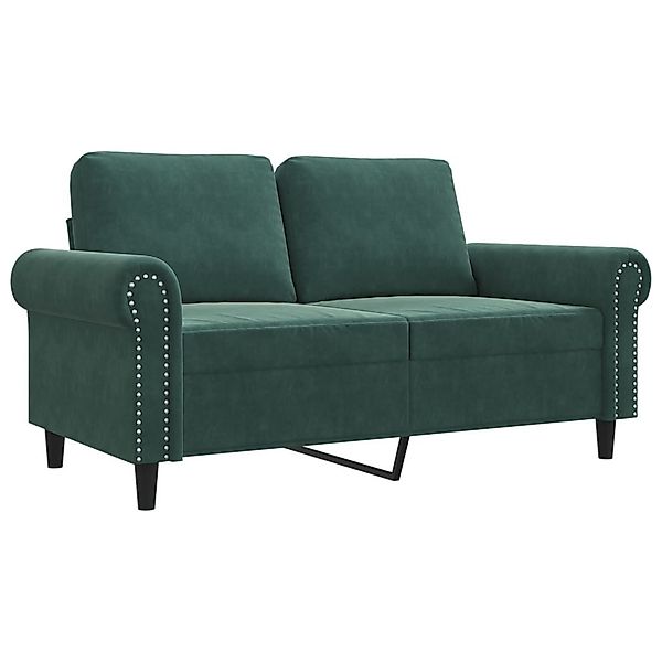 vidaXL Sofa 2-Sitzer-Sofa Dunkelgrün 120 cm günstig online kaufen