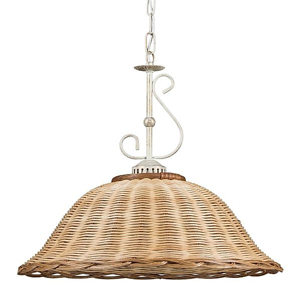 Helios Leuchten Hängeleuchten Rattan, Korblampe, Rattanlampe günstig online kaufen