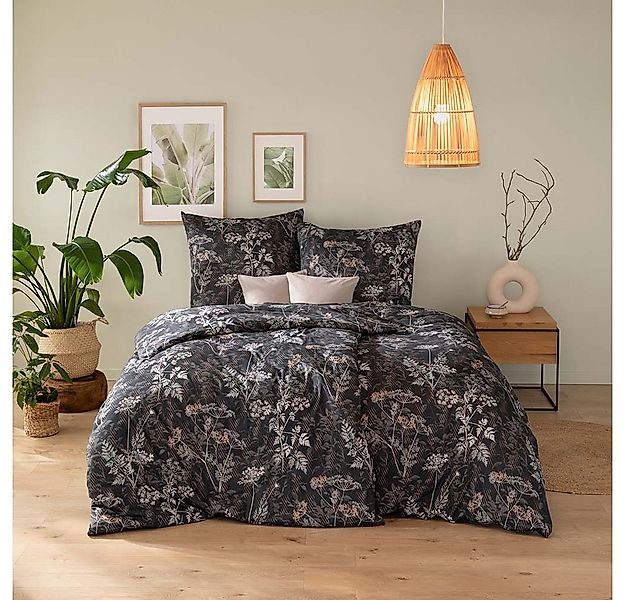 Estella Bettwäsche Estella Mako Jersey Bettwäsche 135x200 Achillea nachtbla günstig online kaufen