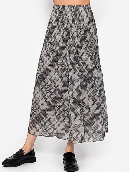 SASSYCLASSY Midirock A-Line midi Rock Elegant aus Chiffon mit Falten Plissé günstig online kaufen