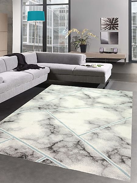 Carpetia Teppich Teppich Marmor Design Wohnzimmer günstig online kaufen
