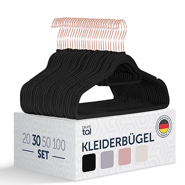 Blumtal Kleiderbügel Rutschfest - Samtoptik - günstig online kaufen