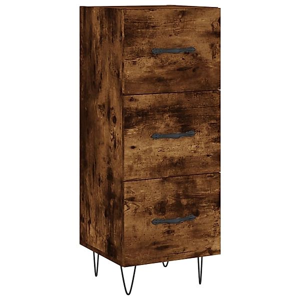 vidaXL Sideboard Räuchereiche 34,5x34x90 cm Holzwerkstoff 828601 günstig online kaufen