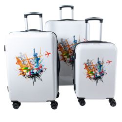 Crosstravel Kofferset Voyage, 4 Rollen, (3 günstig online kaufen