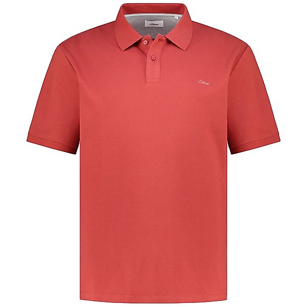 s.Oliver Poloshirt aus Baumwolle Farbe rot Größe: 3XL günstig online kaufen