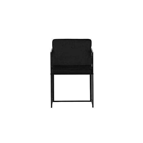 ebuy24 Richmond Esszimmerstuhl mit Armlehne Velour Schwarz günstig online kaufen