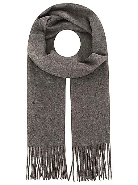Zwillingsherz Schal "Wollmix Uni", mit Fransenabschluss günstig online kaufen