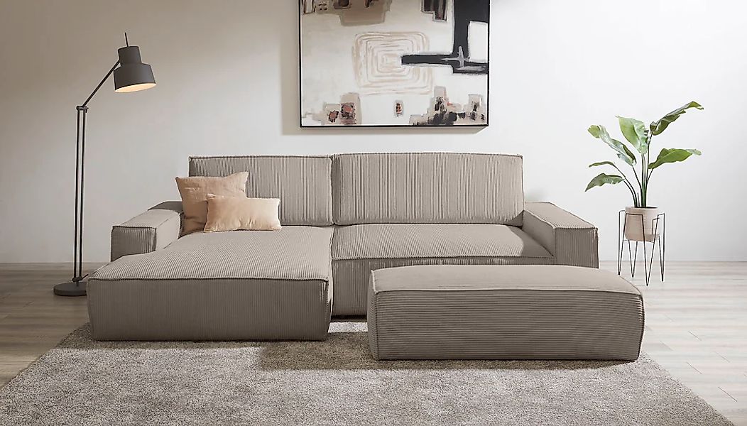 Home affaire Polsterecke "NEU: SHERWOOD XXL tief, L-Form mit Schlaffunktion günstig online kaufen