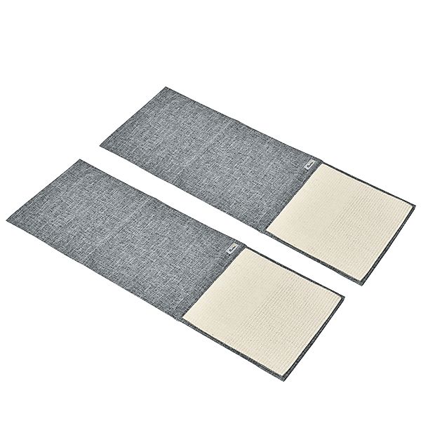 PawHut Kratzmatte 2er Set für Katzen, Sisal Kratzteppich grau 130x45x03cm, günstig online kaufen