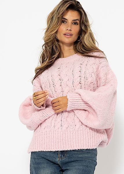 SASSYCLASSY Strickpullover Flauschiger Pullover Damen mit günstig online kaufen
