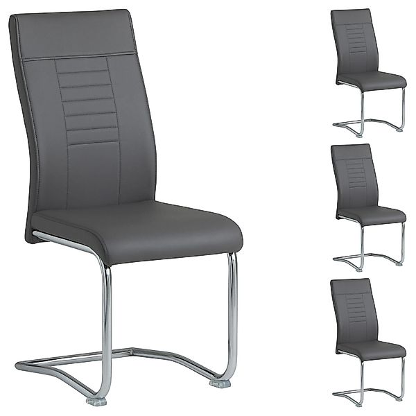 CARO-Möbel Esszimmerstuhl LOANO (4 St), Küchenstuhl günstig online kaufen