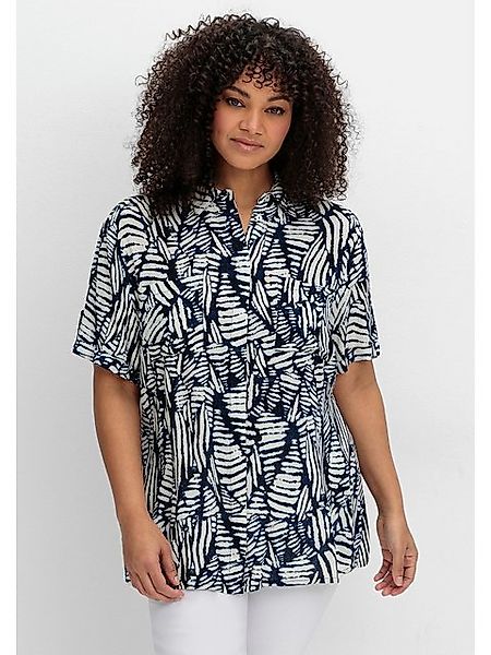 sheego by Joe Browns Kurzarmbluse Große Größen mit Alloverdruck günstig online kaufen
