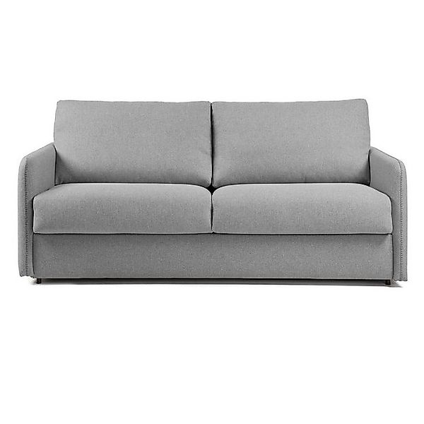 Natur24 Schlafsofa Schlafsofa Kymoon 160cm visco hellgrau Sitzgarnitur Couc günstig online kaufen