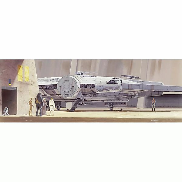 Komar Fototapete STAR WARS Classic RMQ MilleniumFalcon  368 x 127 cm günstig online kaufen