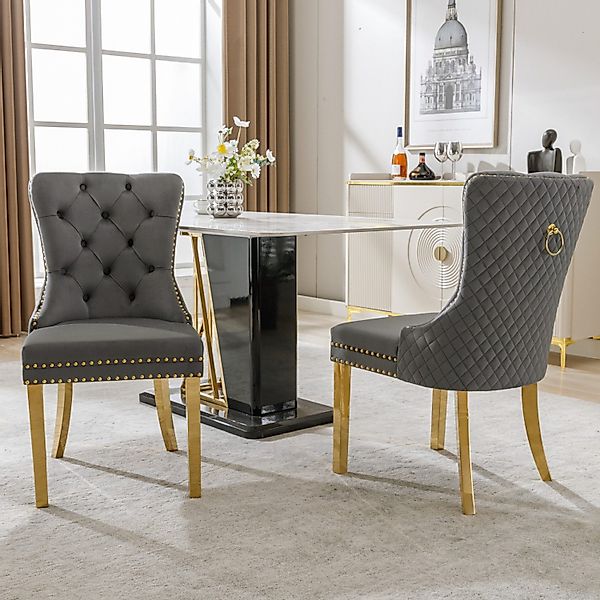 Flieks Esszimmerstuhl (Set, 2 St), 2er Set Polsterstuhl Wohnzimmerstuhl Küc günstig online kaufen