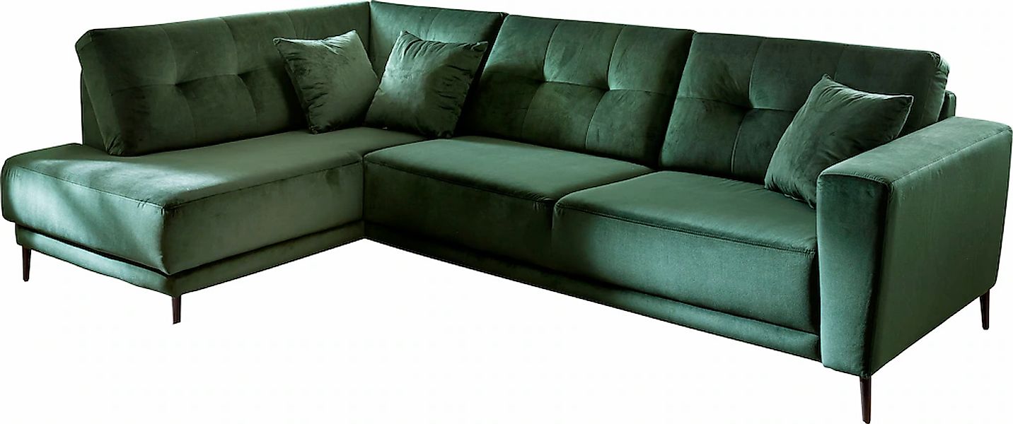 Trends by HG Polsterecke »Barcelona L-Form«, mit Metallfuss, frei im Raum s günstig online kaufen