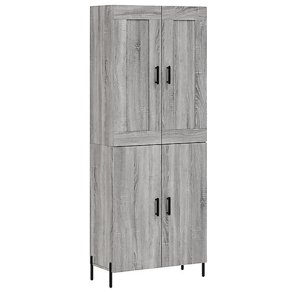 vidaXL Highboard Grau Sonoma 69,5x34x180 cm Holzwerkstoff 3199567 günstig online kaufen