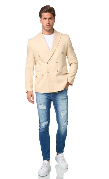 Denim Distriqt Sakko Feiner Herren Zweireiher günstig online kaufen