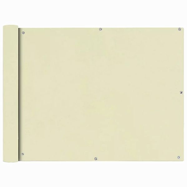 Balkonsichtschutz Oxfordgewebe 90x600 Cm Creme günstig online kaufen