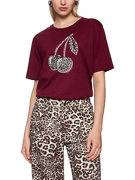 Marc Cain T-Shirt Mon Cherry Premium Damenmode mit modernem Aufdruck, gerad günstig online kaufen