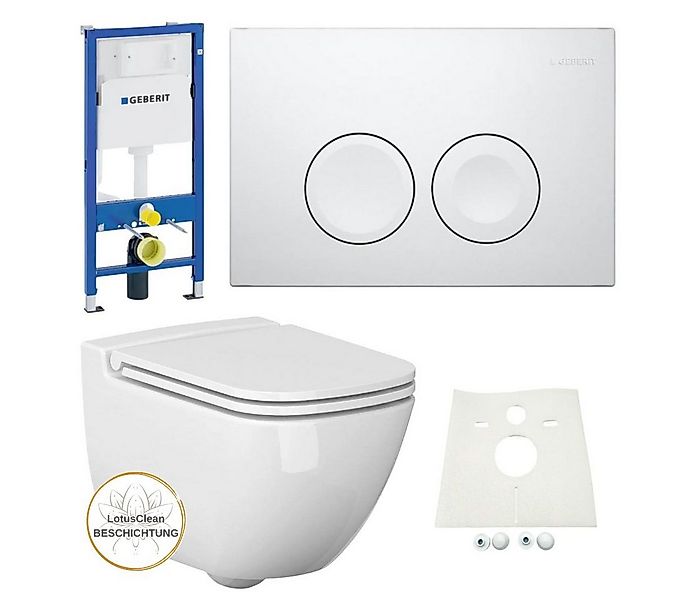 GEBERIT Vorwandelement WC Geberit Vorwandelement + Ference WC + Drückerplat günstig online kaufen
