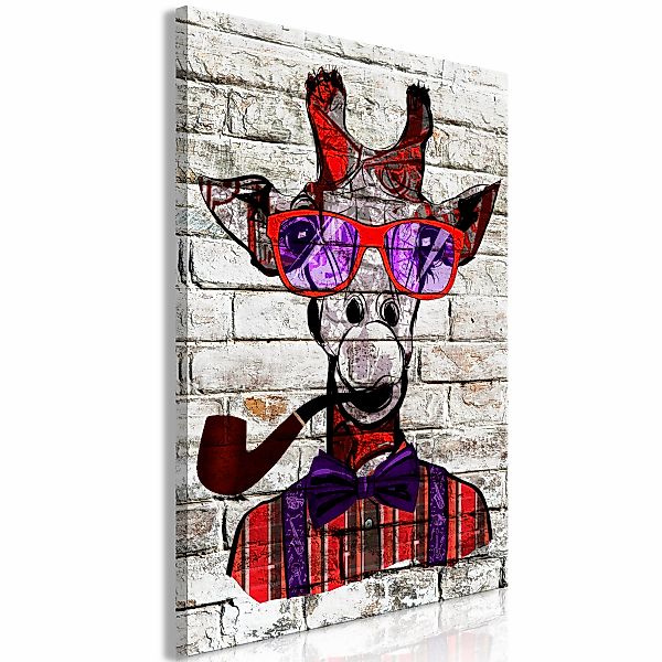 Wandbild - Hipster Giraffe (1 Part) Vertical günstig online kaufen