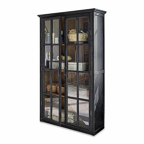Mirabeau Hochschrank Schrank Keanu antikschwarz günstig online kaufen