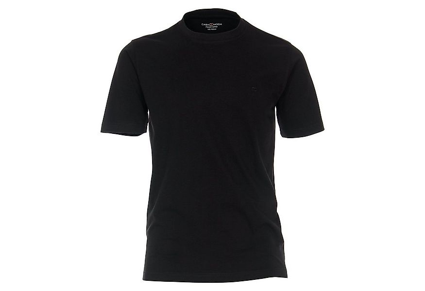 CASAMODA Rundhalsshirt CasaModa Basic T-Shirt schwarz Übergröße günstig online kaufen