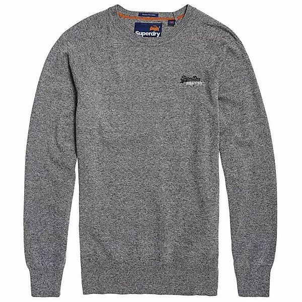 Superdry Orange Label Cotton Crew Pullover 2XL Ash Grey Grit günstig online kaufen