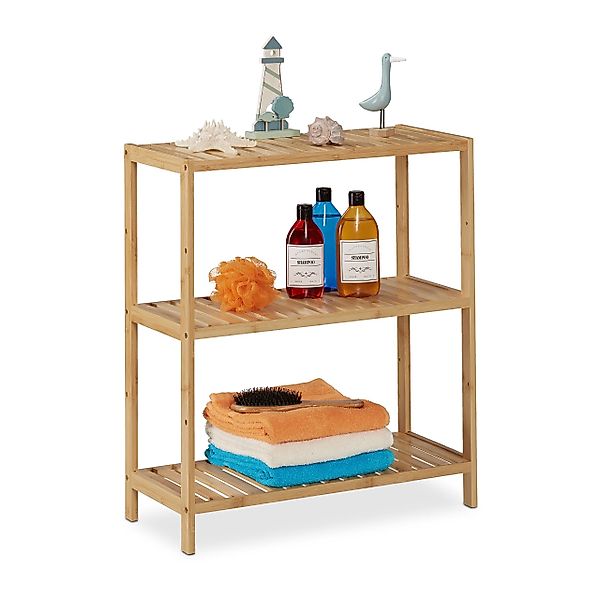 relaxdays Badregal Großes Badregal mit 3 günstig online kaufen