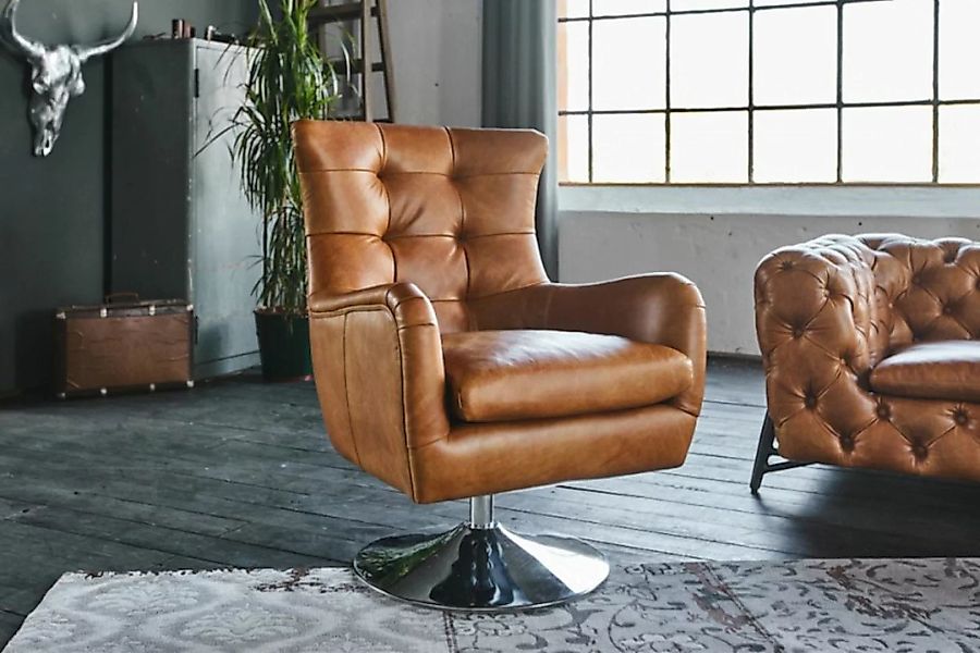 KAWOLA Sessel Relexa Leder cognac B/H/T: 69x77x95cm günstig online kaufen