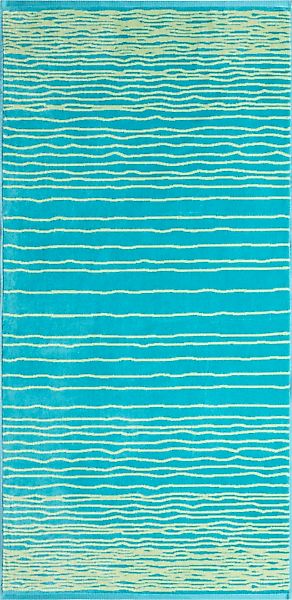 Egeria Strandtuch »Ripples«, (1 St., Strandtuch 75 x 160 cm), Velours mit S günstig online kaufen