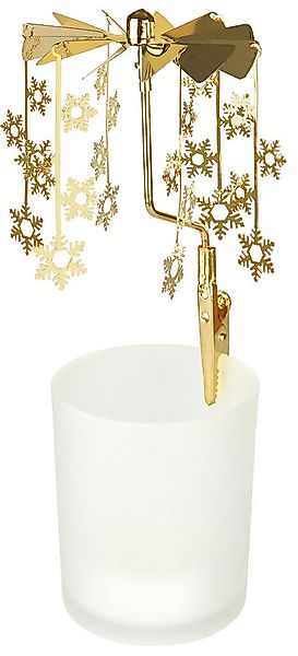 BRUBAKER Kerzenständer Teelichtkarussell Weihnachten, Windlicht Karussell a günstig online kaufen