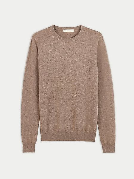 GOBI Cashmere Rundhalspullover Naturfarbe Basic R-Ausschnitt Kaschmirpullov günstig online kaufen