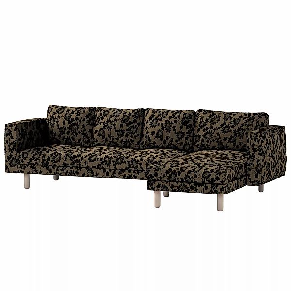 Bezug für Norsborg 4-Sitzer Sofa mit Recamiere, beige-schwarz, Norsborg Bez günstig online kaufen
