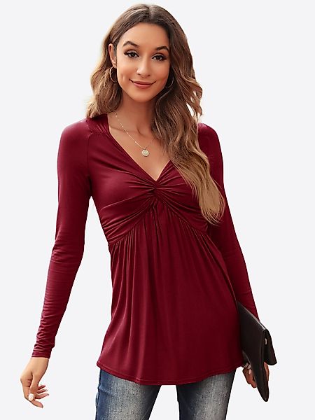 Imily Bela Hemdbluse Damen Langarmshirt Tops günstig online kaufen