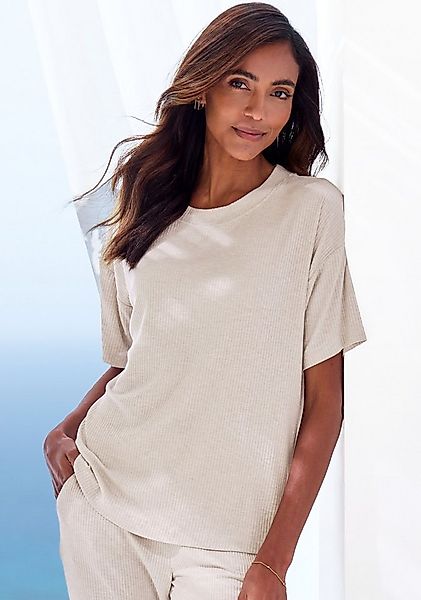 s.Oliver Pyjamaoberteil 1-teilig, in elastischer Rippware günstig online kaufen